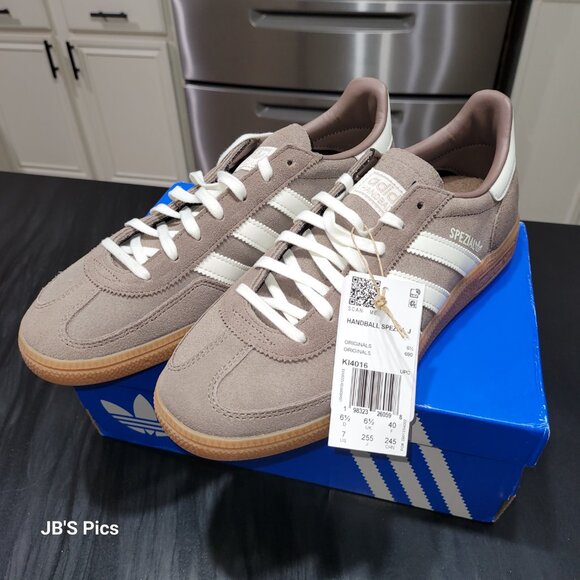 ADIDAS SPEZIAL ORIGINALS SNEAKERS EARTH STRATA/WHITE BIG KIDS/WOMENS FREE SHIP - Picture 5 of 16